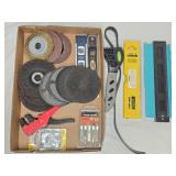 Levels, Grinding Wheels, Wire Stripper, Jigsaw