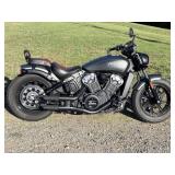 2021 Indian Scout Motorcycle-3,142 Miles, Forward