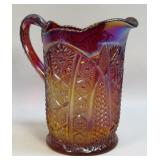 (A) Vintage MCM Indiana Glass Heirloom Red Sunset