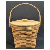 (B) Vintage Longaberger Handwoven 1988 Poinsettia