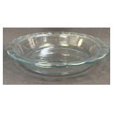 (B) Vintage Pyrex Light Blue Scalloped Edge Glass