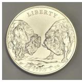 Ag 999.9 1oz Deuling Buffalo- Indian Silver Round