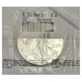 2002 $1 Silver American Eagle Uncirculated 1oz