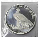 Silvertowne 1 Troy Oz Indian Head- Eagle Round