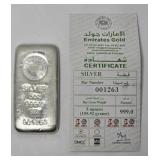 5 Oz Emirates Gold .999 Silver Cast Bar