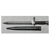 WWI CHILEAN MAUSER M1895 BAYONET & SCABBARD