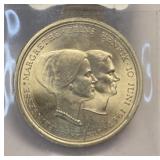1967 Denmark 10 Kroner .800 Silver
