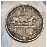 1893 Columbian Exposition Commemorative Half