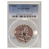 1962 PCGS PR-67 Franklin Half Dollar