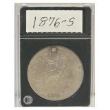 1876-S Trade Token (Has A Filled Hole on Upper