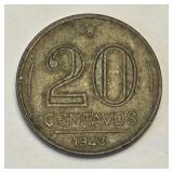 1943 Brazil 20 Centavos