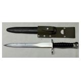 VINTAGE SWISS M1957 RIFLE BAYONET W/ SCABBARD &