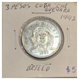 1992 Cuban 3 Pesos