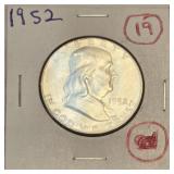 1952 Franklin Half Dollar 90% Silver