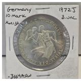 1972 Germany Munich Summer Olympic Games. 10 Mark