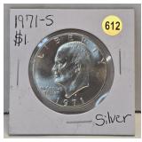 1971-S Eisenhower Dollar 40% Silver