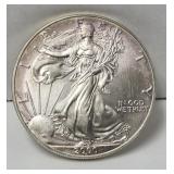 Toned 2000 1 oz  Silver American Eagle .999 Fine