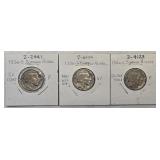 (3)-1936-S Buffalo Nickels