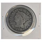1845 Braided Hair Large Cent