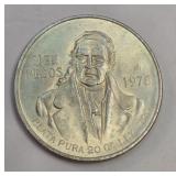 1978 Mexico 100 Pesos Silver 27.7g .720 Silver