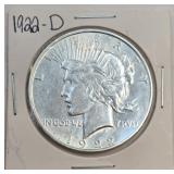 1922-D Peace Dollar 90% Silver