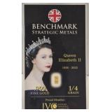 1/4 Grain .999 Gold 'Queen Elizabeth II' Benchmark