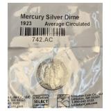 1923 Mercury Dime 90% Silver