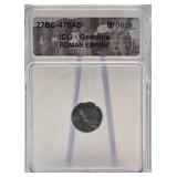27BC-476AD Roman Empire Bronze Coin ICG-Genuine
