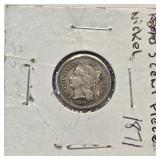 1871 US Three-Cent Nickel