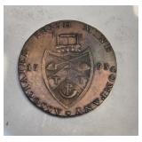 1793 Cronebane Halfpenny Token