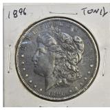1896 Toned Morgan Silver Dollar 90% Silver
