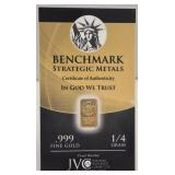 1/4 grain .999 Gold 'In God We Trust' Benchmark