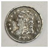 1835 Capped Bust Half Dime. 89.2% Silver