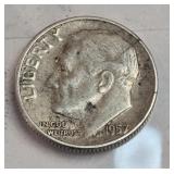 1957 Roosevelt Dime 99% Silver