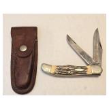 Vintage Kabar 1184 2-Blade Pocket Knife w/ Sheath