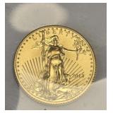 2013 $5 Gold American Eagle Coin 1/10 oz Fine Gold