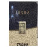 IGR 0.5 Gram 999.9 Fine Gold Bar
