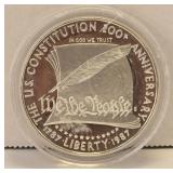 1987 $1 US Constitution 90% Silver Commemorative