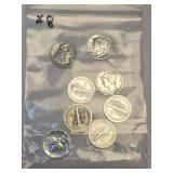 (8) Mercury Dimes 90% Silver