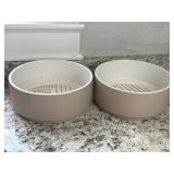 2 Top Paw Dog Food & Water Bowls