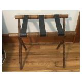 LUGGAGE RACK BAMBOO INSPIRED WOODEN LUGGAGE RACK