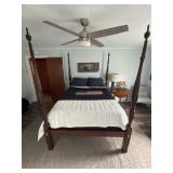 57x77  four post bed head board foot board and