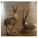 Hand carved gazelle