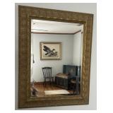 27" x 37" Gold framed mirror