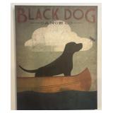 22" x 28"  Black dog canoe.co