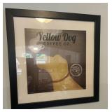 18" x 18" Yellow dog cofffee.com