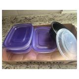 Tray Lot of Tupperware