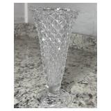Indiana Glass Diamond Point 8 1/4" Vase