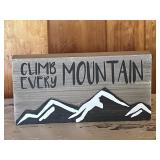 Climb every mountain decorative