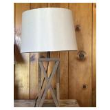 Wood lamp base